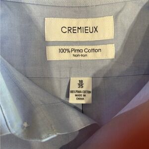 Daniel Cremieux Men's Blue Pima Cotton Shirt
